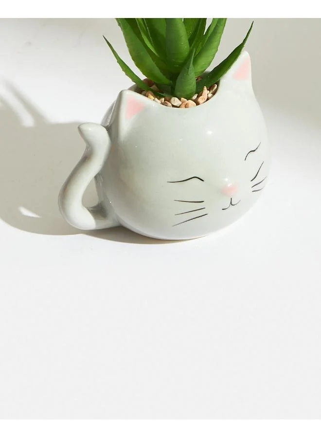 Chumbak  Blushing Cat Planter  | Best Price UAE