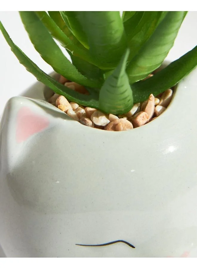 Chumbak  Blushing Cat Planter  | Best Price UAE