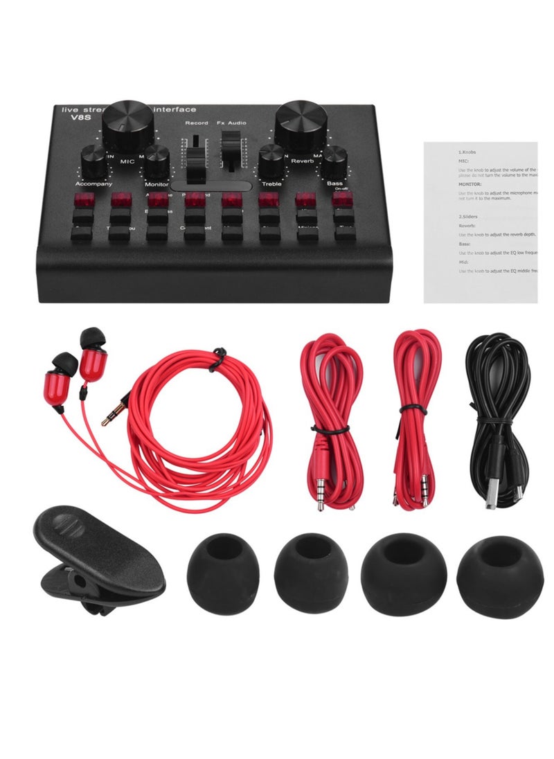 ELTRAZONE V8S Sound Card Live Drive Free Rechargeable Sound Card English Version  - Image 4