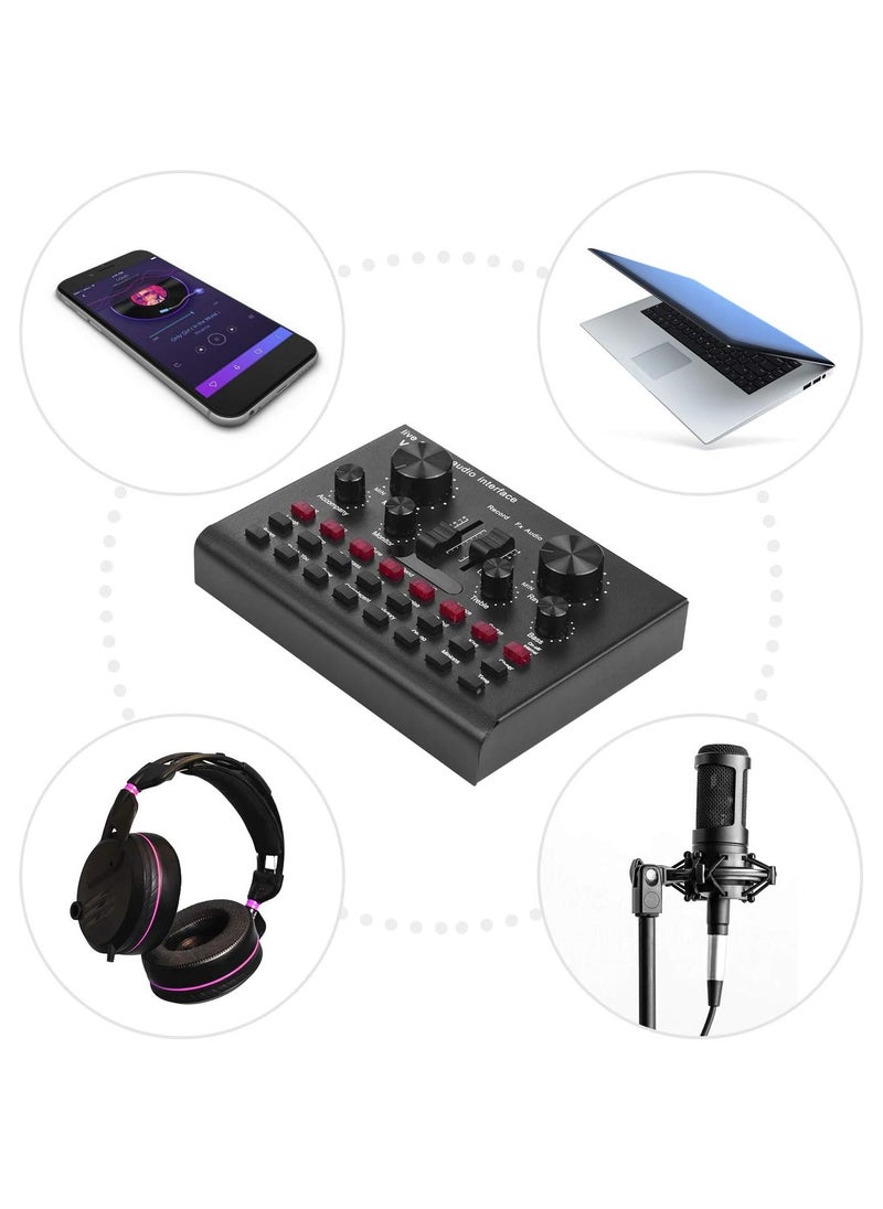 ELTRAZONE V8S Sound Card Live Drive Free Rechargeable Sound Card English Version  - Image 2