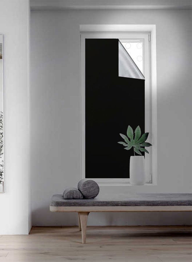 DESINO Portable Blackout Curtain (145x100cm) with Self-Adhesive Tape, Cuttable Blackout Curtain, 100% Blackout Material, Suitable for Nursery or Travel - Black - Image 4