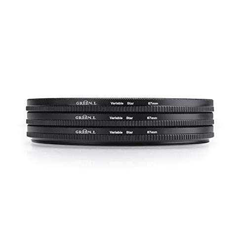 GREEN.L 67mm Variable Star Filter 468 Cross Screen Starburst - Rotatable Star Filter Kit with 3 Filters for Portraits Cityscapes Lights - Includes Pouch & Cloth - Image 4