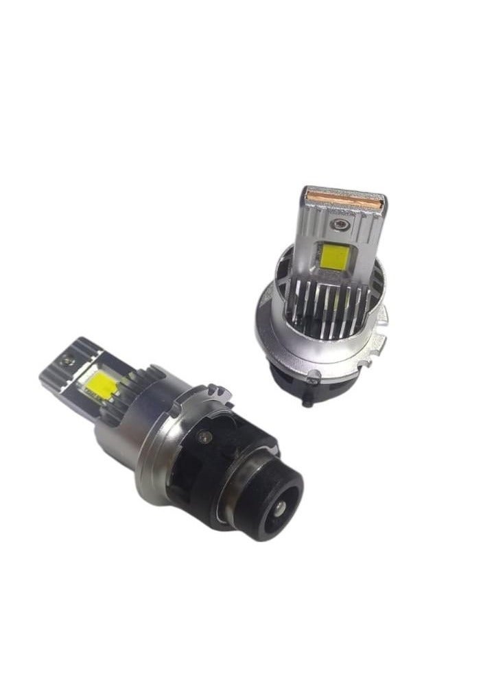 D2S/R LED Bulb Kit, 60000 Lumens, 50W, 6000K White, 2 Pieces - Image 2