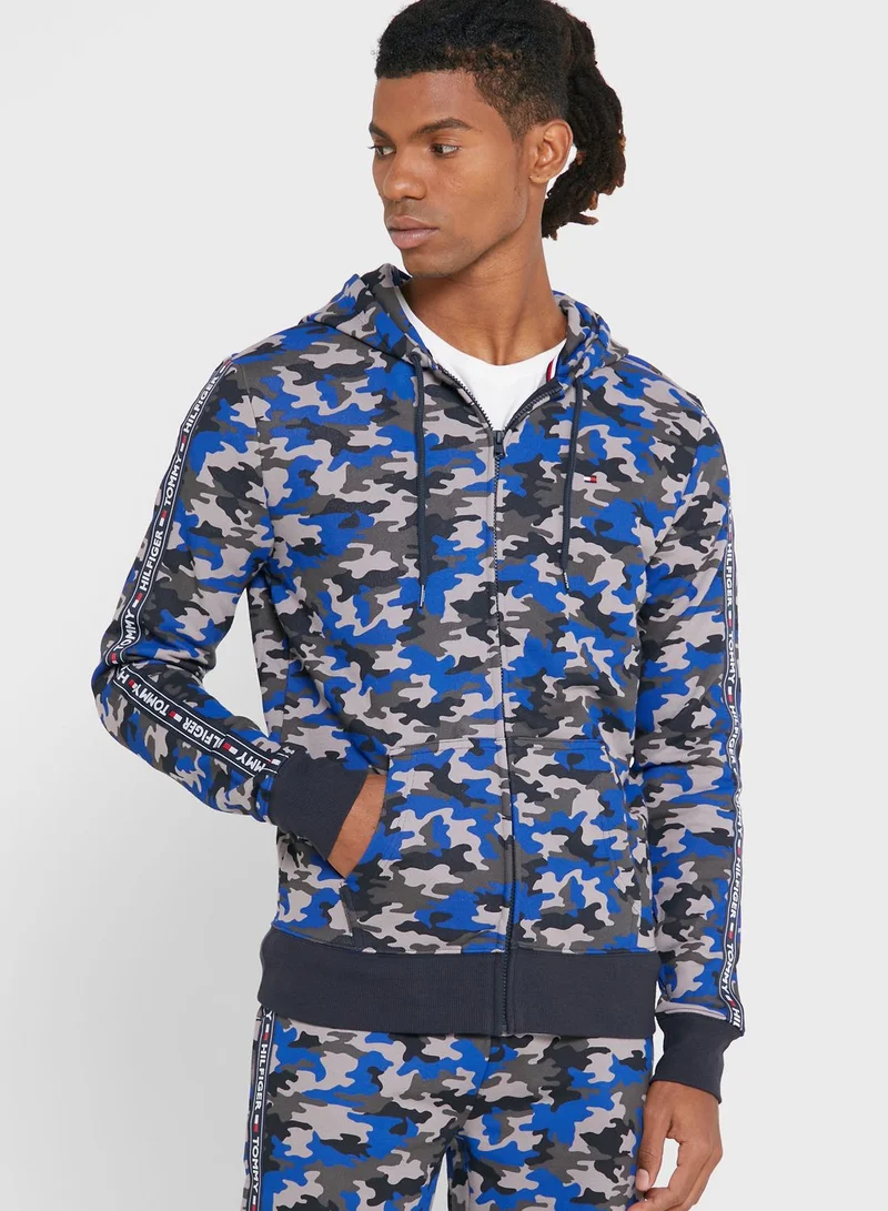 TOMMY HILFIGER Fz Hoodie Print