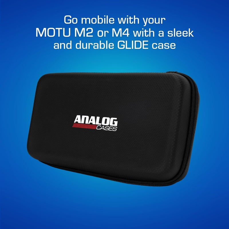 ANALOG CASES Motu M2 / M4 / Universal Audio Volt 4 Case - Custom-Fitted Compact GLIDE Case for Travel - Image 2