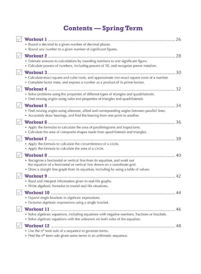 KS3 Maths 10-Minute Weekly Workouts - Year 8 - Image 4