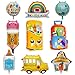 YiYou 9 Pcs Back to School Foil Balloons First Day of School Balloons School Bus Pencil School bags Crayon box Ruler Welcome Home Balloon Back to School Mylar Balloon for Kindergarten Classroom Decorations - Image 3