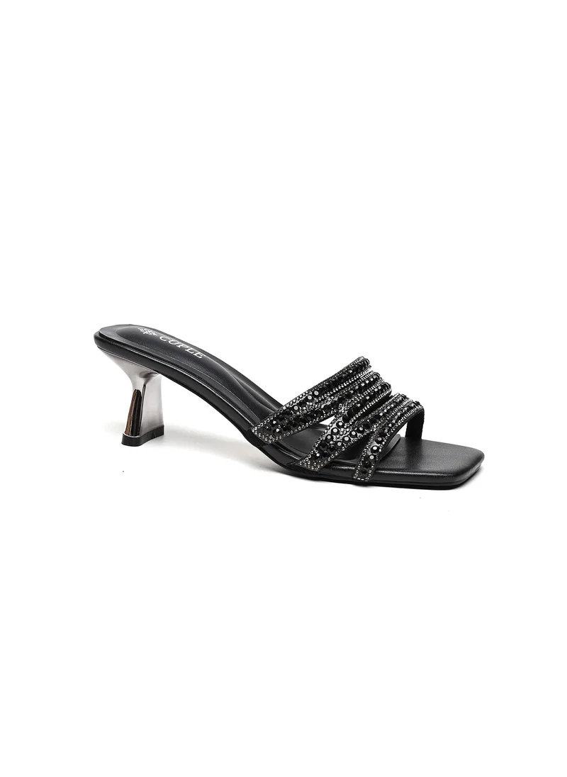 كيوبل embellished heeled slide sandal