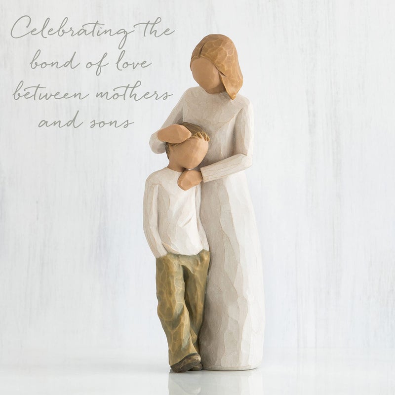Willow Tree Mother and Son, Sculpted Hand-Painted Figure - Image 5