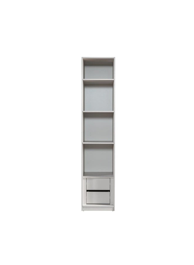 Infinity 1 Door Wardrobe With Shelves | Modular Wardrobe | Modern Design Storage For Bedroom L50xW59xH230cm - L.Taupe - Image 5