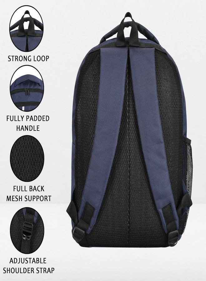 فرانتك حقيبة ظهر فرانتيك المقاومة للماء من البوليستر، بثلاثة أقسام وسعة 26 لترًا، مناسبة للرجال والنساء، للسفر والعمل والدراسة الجامعية، مزودة بسحاب سلس وخفيف الوزن، لون أزرق (BP_009_Blue). - Image 2