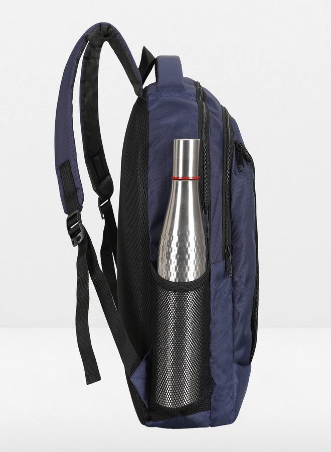 فرانتك حقيبة ظهر فرانتيك المقاومة للماء من البوليستر، بثلاثة أقسام وسعة 26 لترًا، مناسبة للرجال والنساء، للسفر والعمل والدراسة الجامعية، مزودة بسحاب سلس وخفيف الوزن، لون أزرق (BP_009_Blue). - Image 3