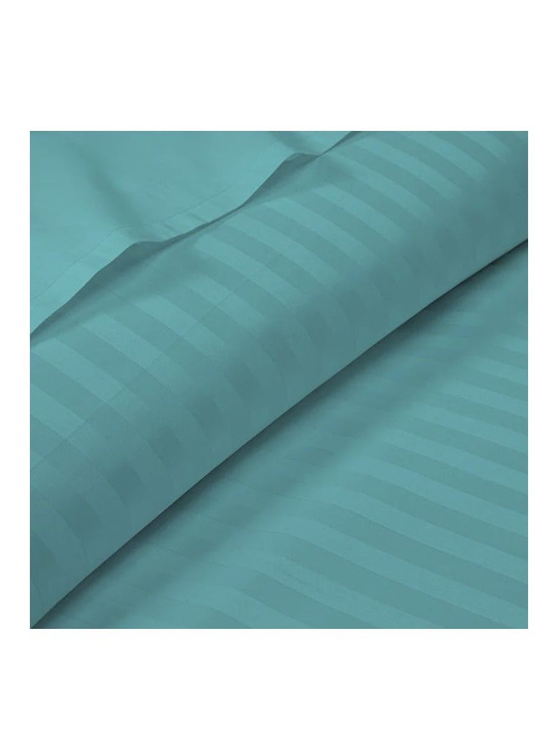 BYFT Tulip (Sea Green) King Size Duvet Cover with 1 cm Satin Stripe (245 x 265 + 30 Cm-Set of 1 Pc) 100% Cotton, Soft and Luxurious Hotel Quality Bed linen-300 TC  - Image 4
