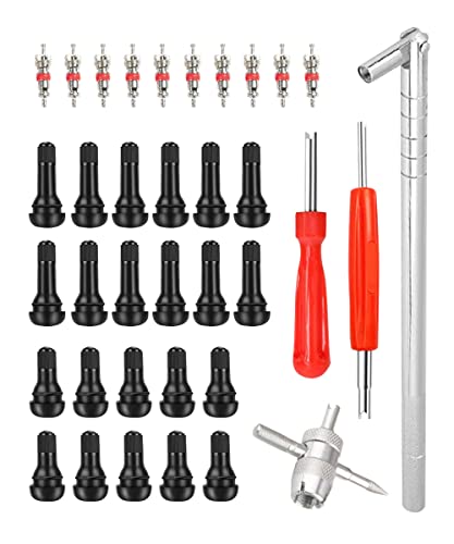 AOCISKA Tire Valve Stem Puller Tools SetIncludes Valve Stem Cores4 Way Valve Core RemoverSingle Head Tire Valve Core RemoverValve Stem Installer Tire Repair Schrader Valve Tool - Image 1