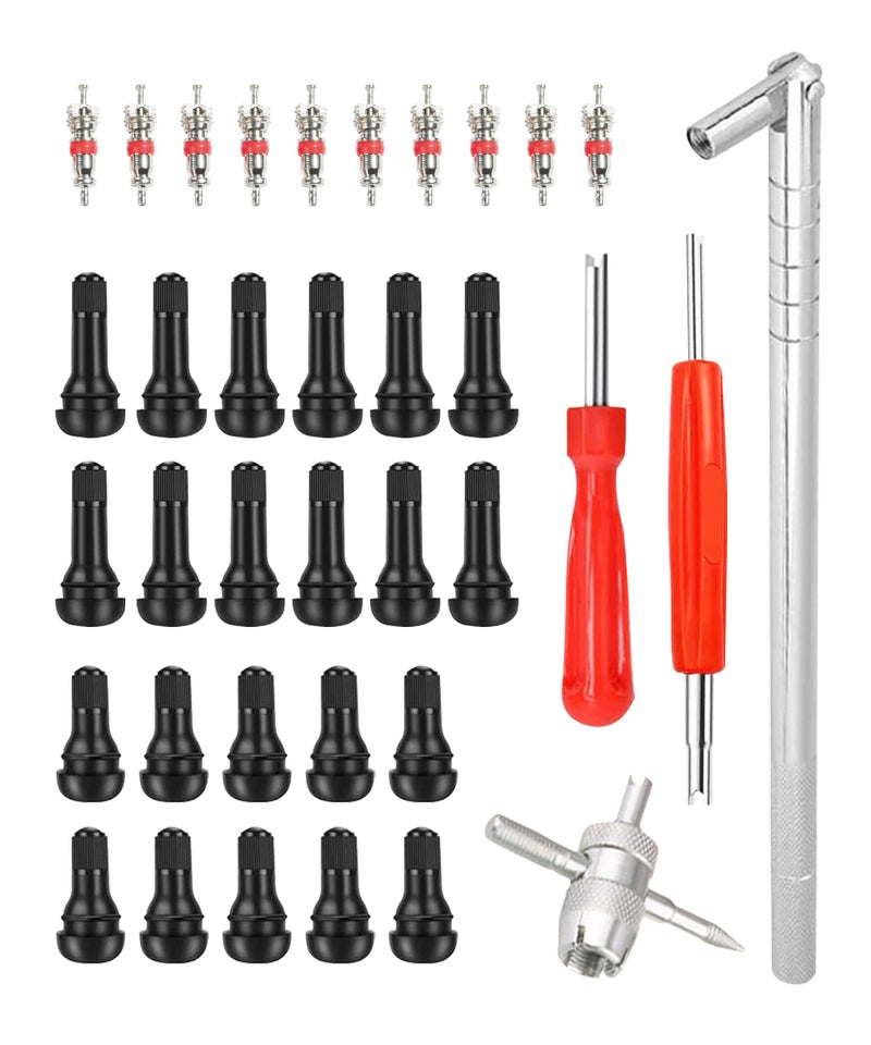 AOCISKA Tire Valve Stem Puller Tools SetIncludes Valve Stem Cores4 Way Valve Core RemoverSingle Head Tire Valve Core RemoverValve Stem Installer Tire Repair Schrader Valve Tool - Image 3