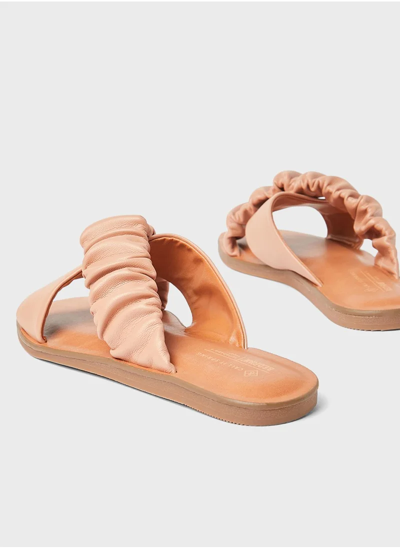 CALL IT SPRING Scrunchee Strappy Slip Ons