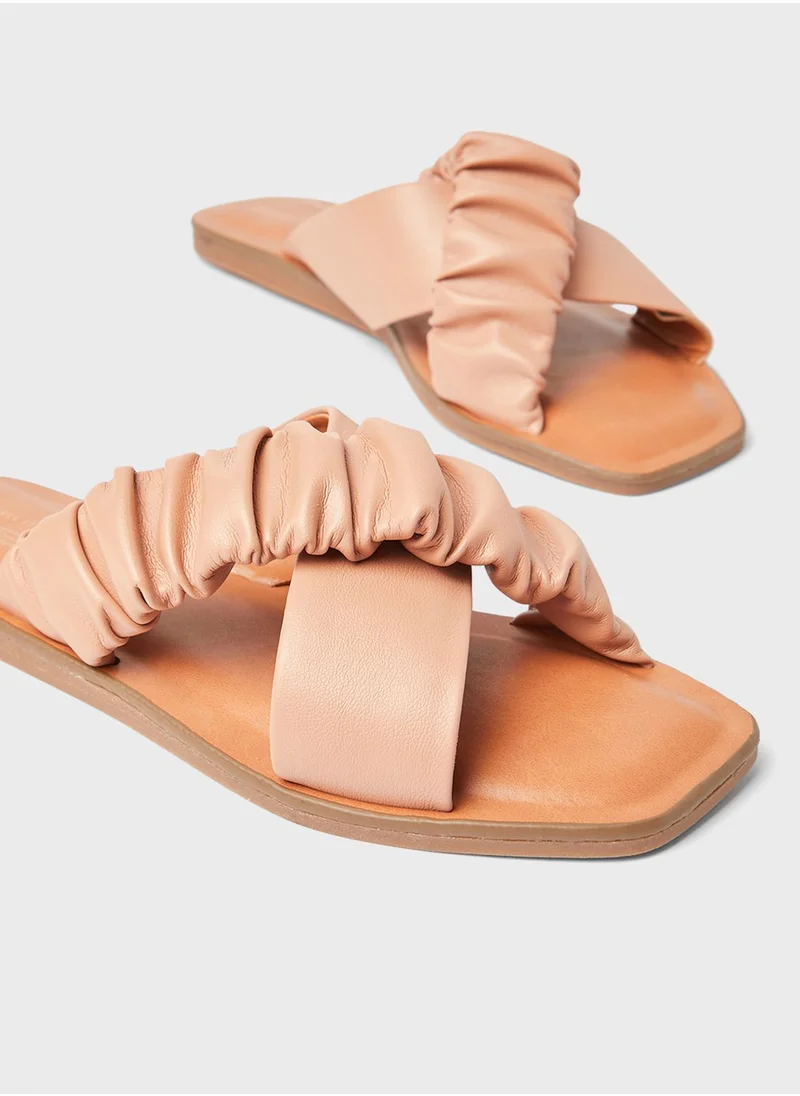 CALL IT SPRING Scrunchee Strappy Slip Ons