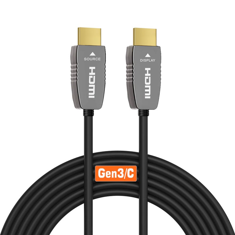 RUIPRO 8K HDMI Fiber Optic Cable CL2 Rated 50 Feet 48Gbps 8K60Hz 4K120Hz Dynamic HDR eARC HDCP2.2/2.3 for RTX4080/4090/3080/3090, Xbox S/X, PS5/4, AVR, Projector, LG/Samsung/Sony TV - Image 1