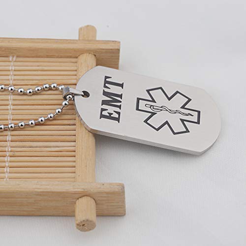 BNQL Emergency Medical Prayer Necklace Paramedic or Emergency Medical Dog Tag Jewelry Gift (Necklace) - Image 3