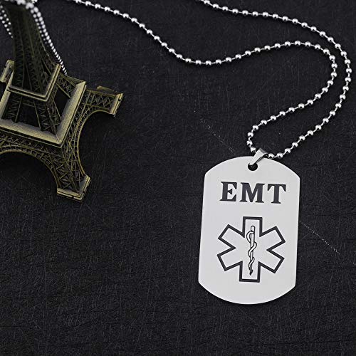 BNQL Emergency Medical Prayer Necklace Paramedic or Emergency Medical Dog Tag Jewelry Gift (Necklace) - Image 5