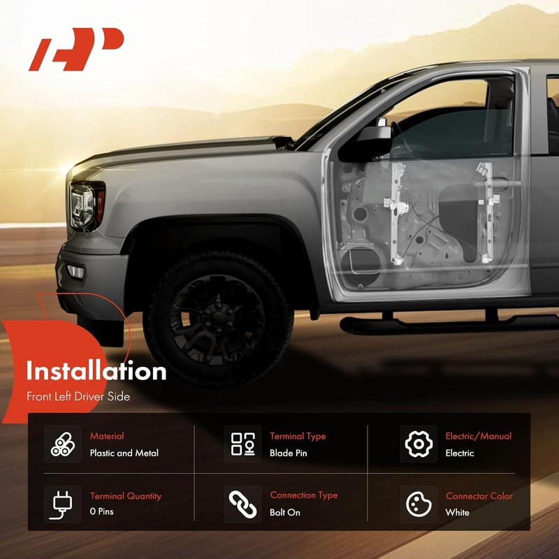 A-Premium Front Left Power Window Regulator Without Motor for Ford Edge & Lincoln MKX - Image 3