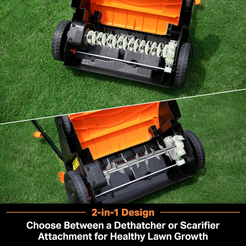 LawnMaster GV1212B Scarifier and Dethatcher 13-Inch 12AMP - Image 2