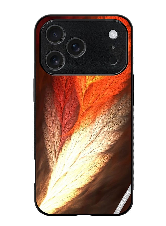 VR CREATIVE Protective Case Cover For Apple iPhone 17 Pro Max Feather Design Multicolour