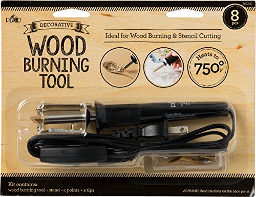 Plaid wood burning and stencil cutting tool, - Image 1
