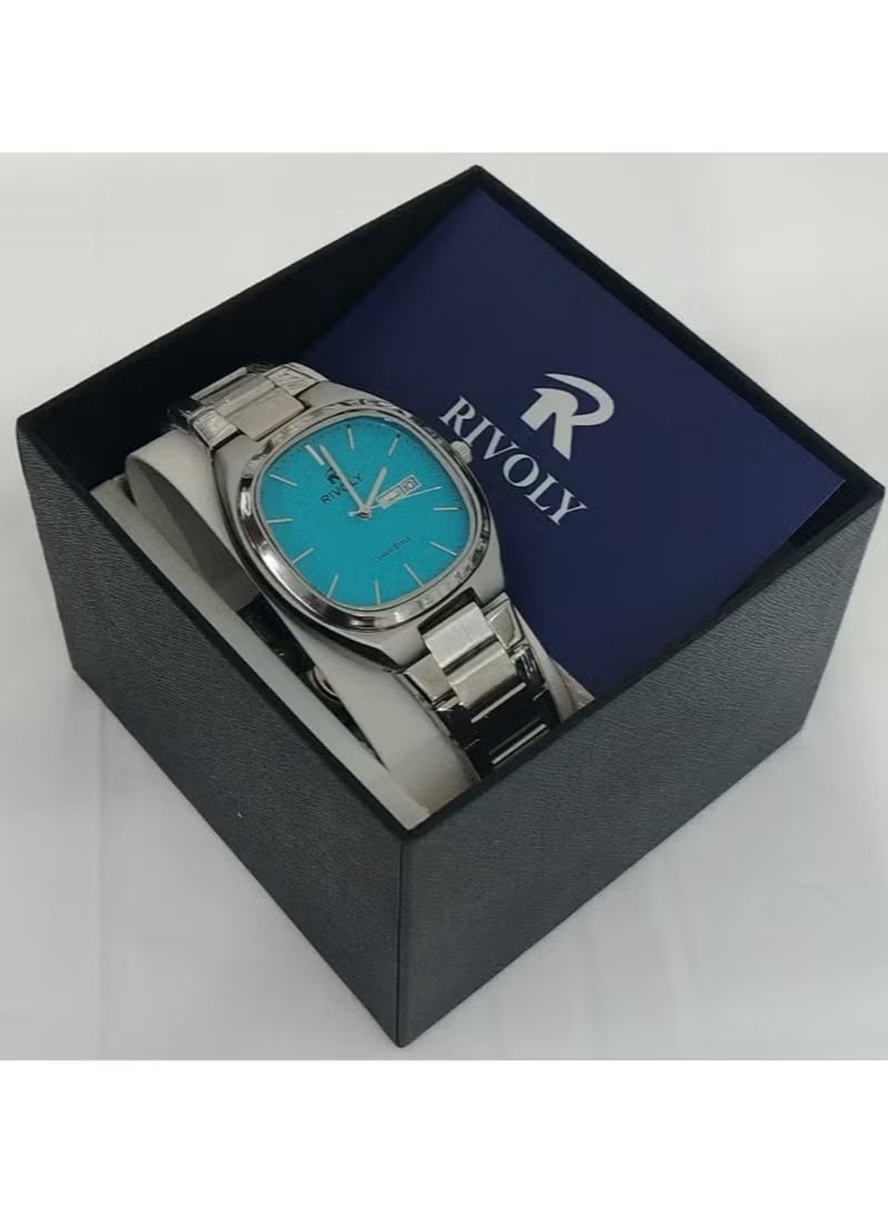 ساعة ريفولي الرجالية، أناقة وجودة عالية، إصدار جديد، ستانلس ستيل