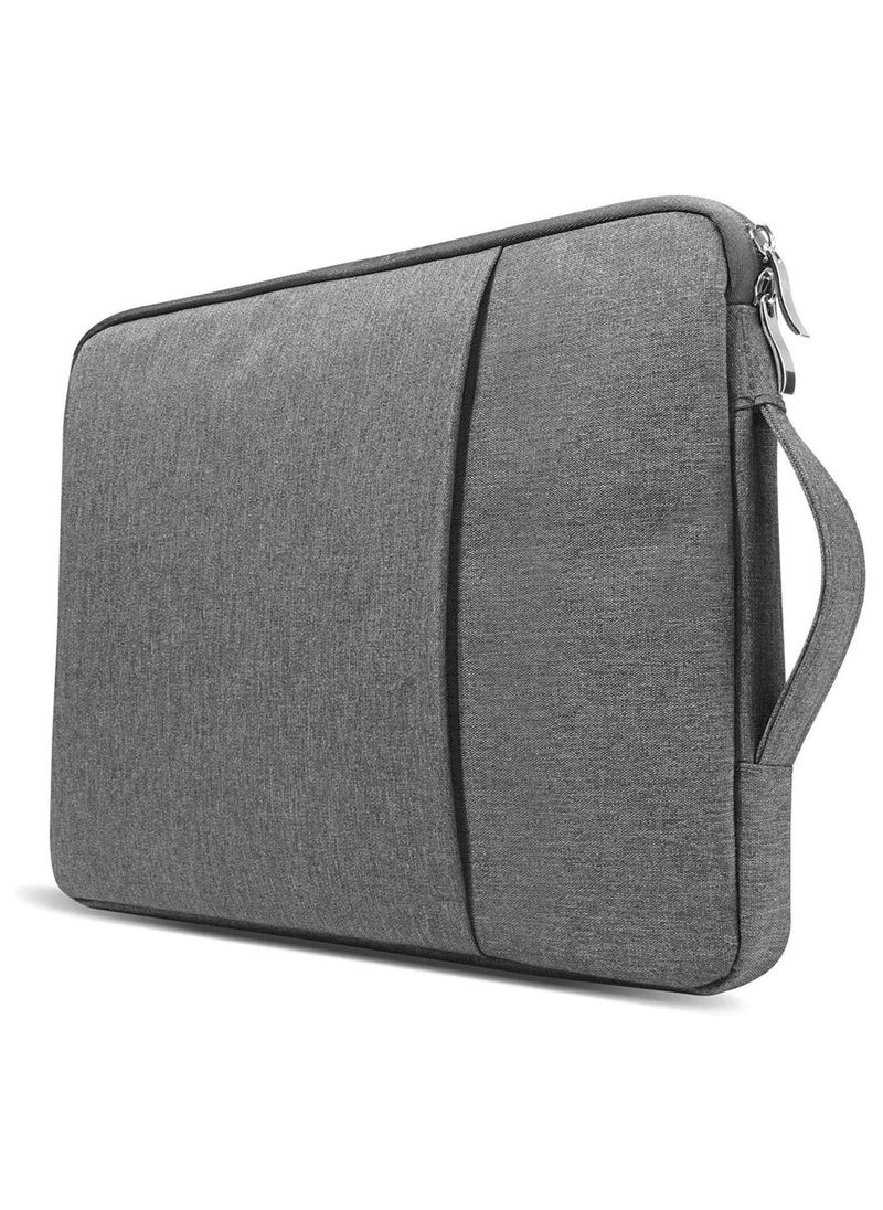 Generic - Laptop Sleeve Bag Compatible with MacBook Air 12.5 inch A2337 M1 A2179 A1932 2018-2022/Pro 12.5 M2 M1 A2338 A2251 A2289 A2159 A1989 A1706 A1708, Polyester Vertical Case with Pocket (Grey) - Image 1