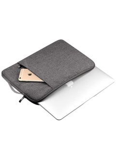 Generic Laptop Sleeve Bag Compatible with MacBook Air 12.5 inch A2337 M1 A2179 A1932 2018-2022/Pro 12.5 M2 M1 A2338 A2251 A2289 A2159 A1989 A1706 A1708, Polyester Vertical Case with Pocket (Grey)  - Image 3