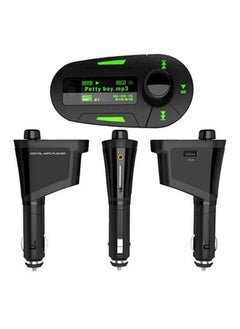 نيبمينينت جهاز إرسال USB FM لاسلكي مع تحكم عن بعد MMC LCD أسود/أخضر  - Image 1