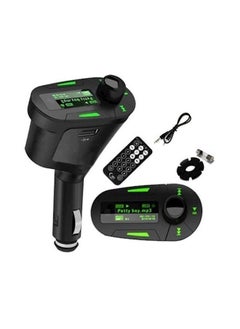 نيبمينينت جهاز إرسال USB FM لاسلكي مع تحكم عن بعد MMC LCD أسود/أخضر  - Image 2