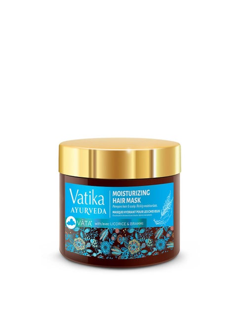 Vatika Ayurveda Advance Moisturizing Hair Mask (For Pittā) | Enriched With Licorice & Brahmi | For All Hair Types - 250 g