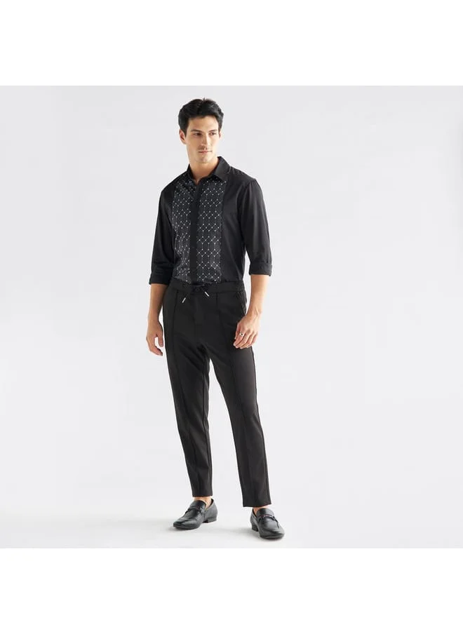 FAV Dress Shirt with Printed Panel