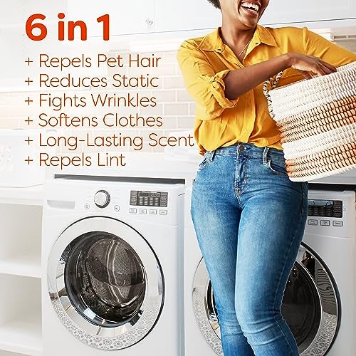 Bounce Pet Hair and Lint Guard Mega Dryer Sheets with 3X Pet Hair Fighters, Fresh Scent, 130 Count, Bounce Dryer Sheets, Fabric Softener Sheets - Image 2
