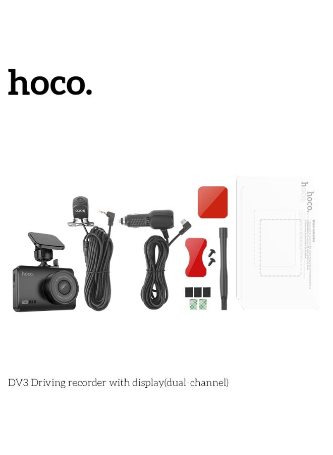 hoco. DV3 Driving recorder with display(dual-channel) - Image 5