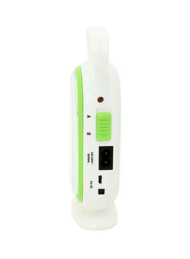 SONASHI Rechargeable Emergency Lantern with Bright LED Light  Buildin Battery  Charge Indicator with Continuous Working Time of 4 Hours  Travelfriendly with Handle  Perfect for Outings SEL-703 White/Green - Image 3