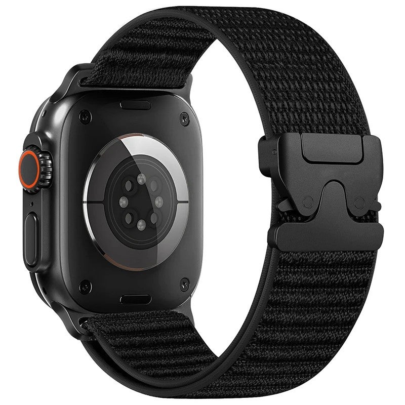 Bluejw Nylon Loop Watch Band for Apple Watch 11, Replaceable Sport Wristband with Parachute Steel Buckle, Soft Smart Watch Strap - Image 1