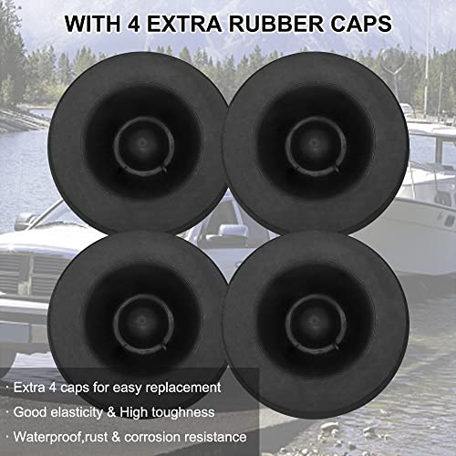 SUNCARACCL 2.75 inch Trailer Hub Bearing Dust Caps, 4PCS Trailer Axle Grease Cap with 4 Rubber Plugs Trailer Wheel Hub Bearing Grease Cover for 7000 to 8000 lb Dexter EZ Lube Trailer Boat Camper RV - Image 5