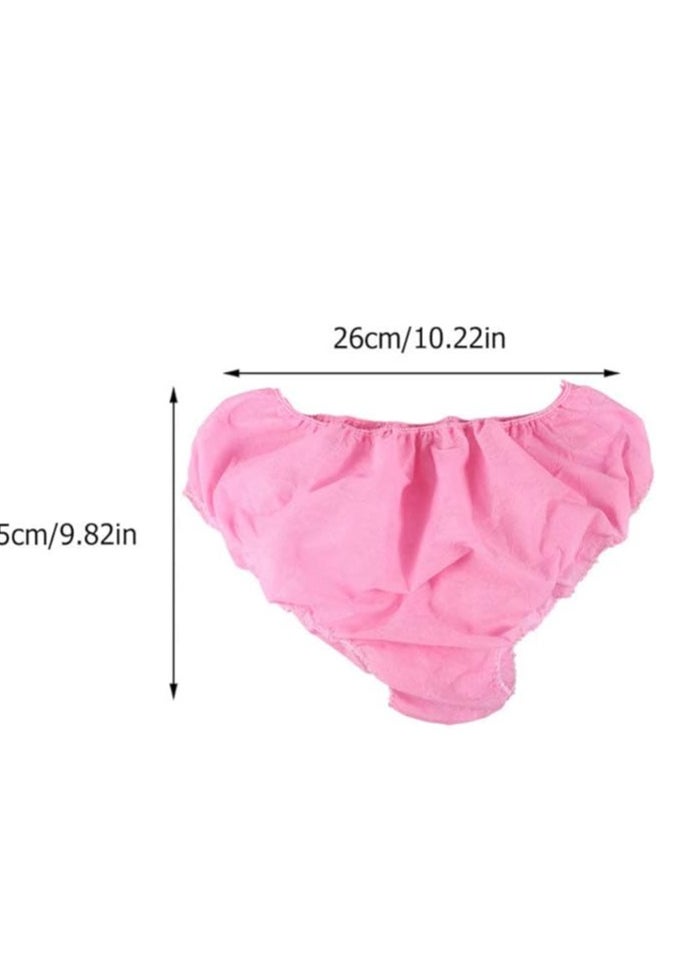 globalstar Globalstar 100pcs Women's Disposable Travel Underwear Pink - Ideal for Spa, Travel, and Everyday Use  - Image 2