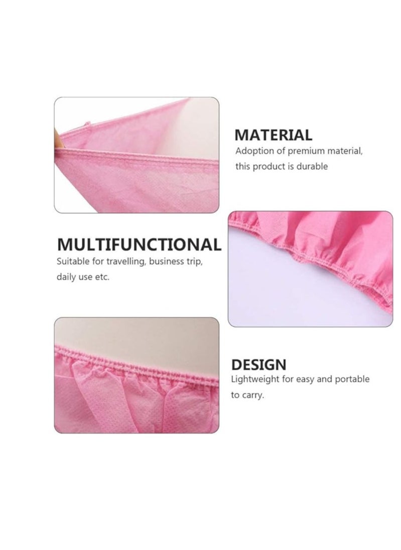 globalstar Globalstar 100pcs Women's Disposable Travel Underwear Pink - Ideal for Spa, Travel, and Everyday Use  - Image 3