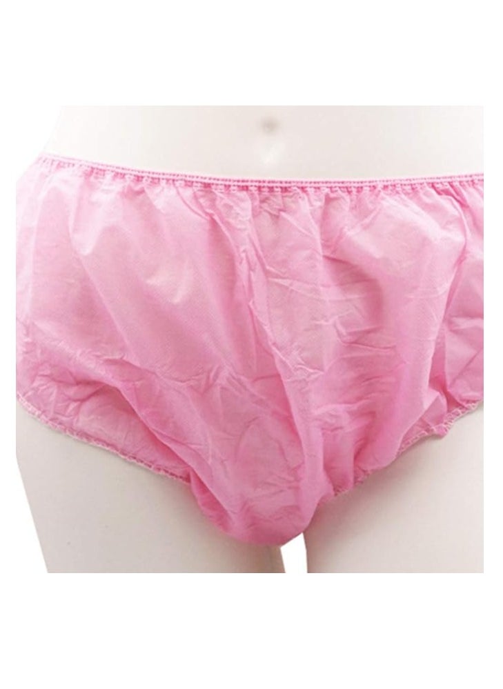globalstar Globalstar 100pcs Women's Disposable Travel Underwear Pink - Ideal for Spa, Travel, and Everyday Use  - Image 4