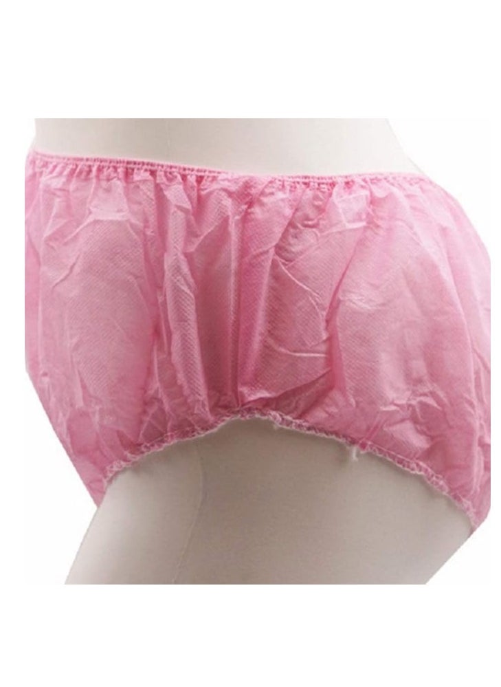 globalstar Globalstar 100pcs Women's Disposable Travel Underwear Pink - Ideal for Spa, Travel, and Everyday Use  - Image 5