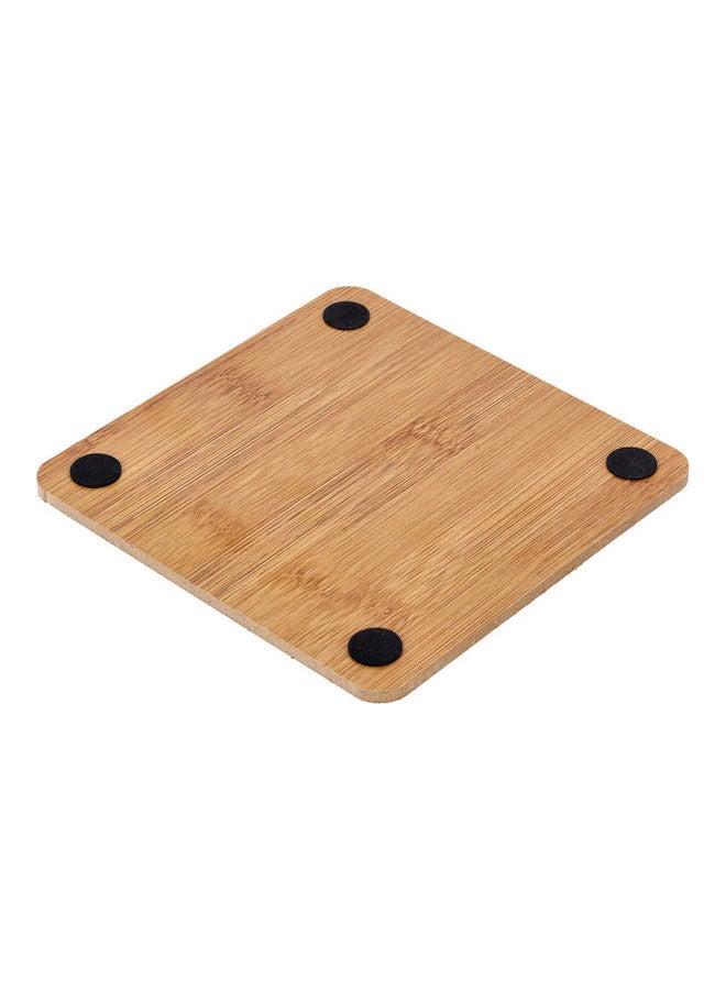 Royalford Antibacterial Non-Slip Bamboo Square Heat Pad Multicolour 14.5x14.5cm - Image 3