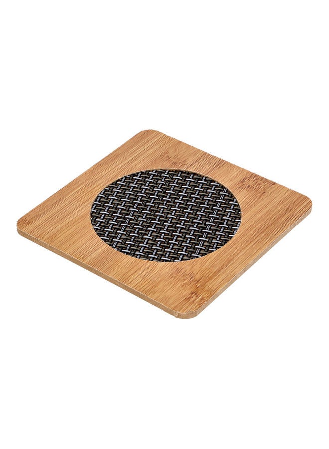 Royalford Antibacterial Non-Slip Bamboo Square Heat Pad Multicolour 14.5x14.5cm - Image 2