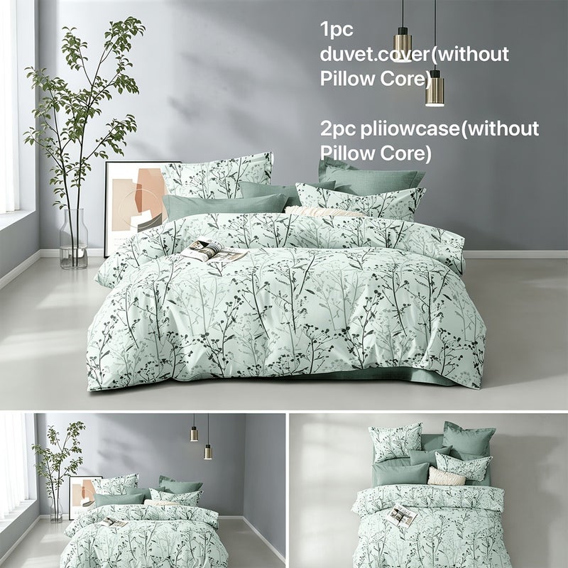 Duvet Cover Three-Piece Set Polyester Printed Duvet Cover 1 Duvet Cover + Two Pillowcases No Filling Comfortable And Soft Queen Size Single Bed Category: Duvet Cover Set - Image 2