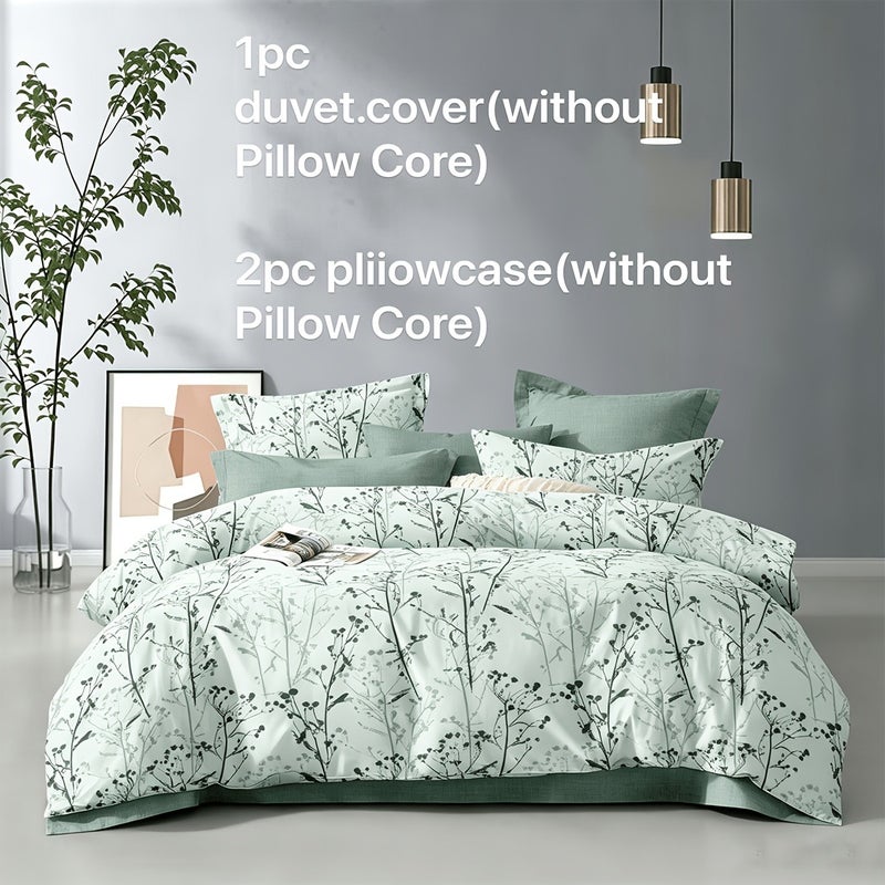 Duvet Cover Three-Piece Set Polyester Printed Duvet Cover 1 Duvet Cover + Two Pillowcases No Filling Comfortable And Soft Queen Size Single Bed Category: Duvet Cover Set - Image 1