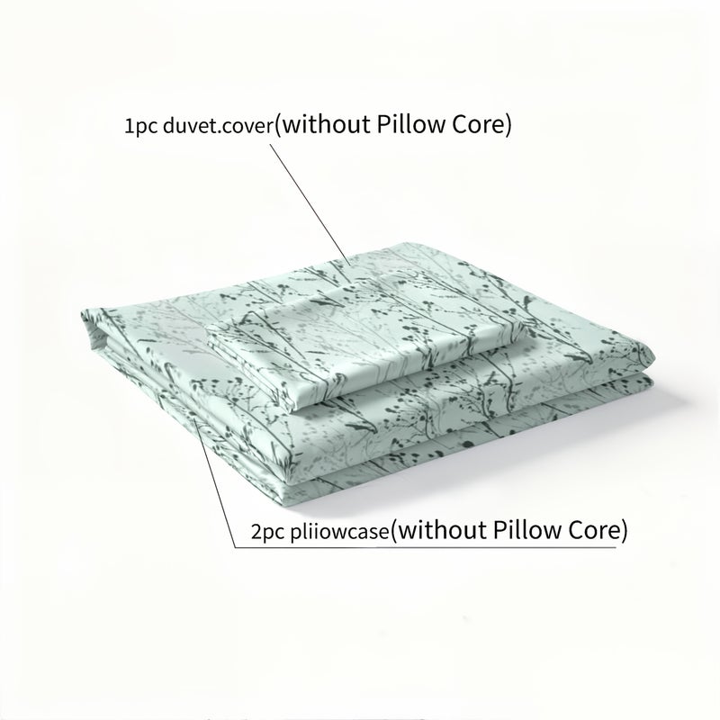 Duvet Cover Three-Piece Set Polyester Printed Duvet Cover 1 Duvet Cover + Two Pillowcases No Filling Comfortable And Soft Queen Size Single Bed Category: Duvet Cover Set - Image 3