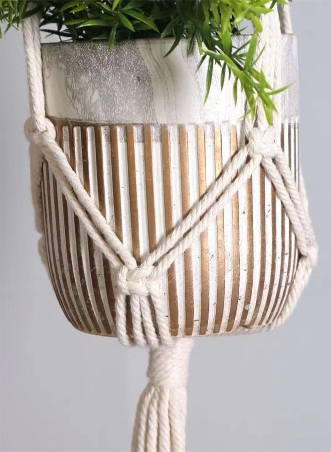 Kutis 1-Piece  Decorative  Plant Pot Holder Hanging Plant Pot Holder 20x70 Centimeter  - Image 5